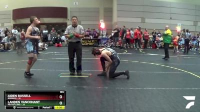 135 lbs Round 1 (6 Team) - Aiden Bussell, BadBass vs Landen Vanconant, MO Outlaws