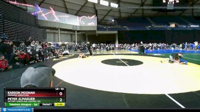 53 lbs Champ. Round 1 - Karson Moonan, Maddogs Wrestling vs Peter Almaguer, Victory Wrestling-Central WA