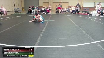 72 lbs Round 1 - Oliver Westphal, Sabertooth Wrestling Club vs Bryan Stancill Jr., Higher Calling Wrestling Club