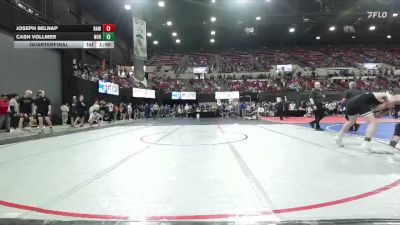 152 lbs Quarterfinal - Joseph Belnap, Terreton Panthers vs Cash Vollmer, Tongue River Wrestling Club