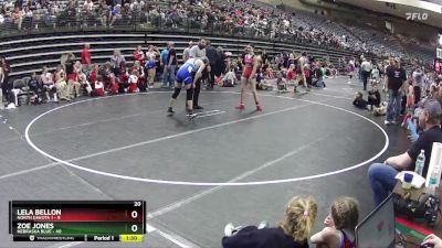 113 lbs Round 3 (6 Team) - Zoe Jones, Nebraska Blue vs Lela Bellon, North Dakota 1