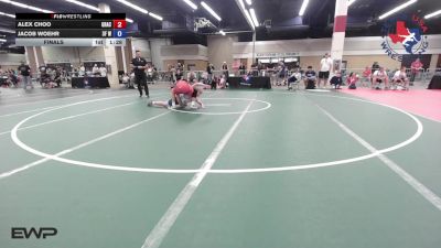 132 lbs Final - Alex Choo, Gracie Barra Westchase Wrestling Club vs Jacob Woehr, 3F Wrestling