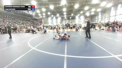 120 lbs Cons. Sub-rd Of 16 - Alejandro Rodriguez Tudon, Whatcom Wrestling Academy vs Liam Ritchie, Washington