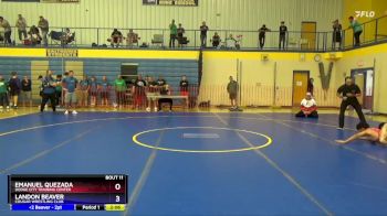 144 lbs Champ. Round 1 - Landon Beaver, Cougar Wrestling Club vs Emanuel Quezada, Dodge City Training Center