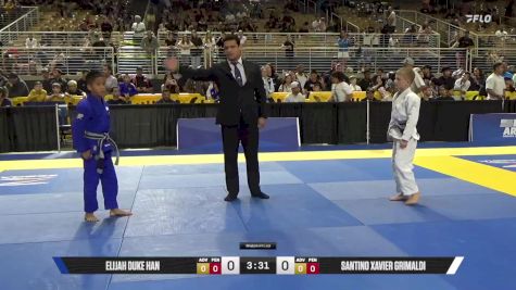 Santino Xavier Grimaldi vs Elijah Duke Han 2025 Pan Kids Jiu-Jitsu IBJJF Championship