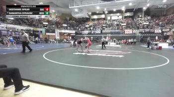 155 lbs Cons. Round 1 - Destannie Spear, Solomon Hs vs Samantha Strausz, Moundridge HS