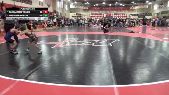 55 lbs Cons. Round 3 - Emerson Olson, Rum River Wrestling vs Alexander Young, Oakdale Athletic Association