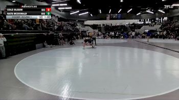 184 lbs Champ. Round 1 - Cole Olguin, Oklahoma City vs Nate McDonald, Midland (Neb.)