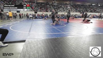80 lbs Consi Of 16 #1 - Titus Kellogg, Shawnee Wrestling vs Mason Maggaard, Owasso Rams Jh Boys