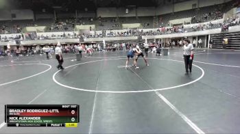 160 lbs Semifinal - Bradley Rodriguez-Little, Mn Elite vs Nick Alexander, Wrightstown High School Wrestl