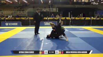 Giulia Frederica Chen-Dardani vs Sa'idah Zeinab Durkee 2025 Pan Jiu Jitsu IBJJF Championship