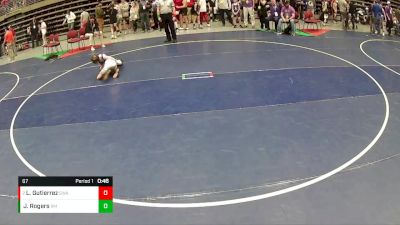 67 lbs Cons. Round 2 - Luke Gutierrez, Sanderson Wrestling Academy vs Jett Rogers, Southern Utah Elite