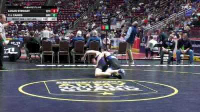 127 lbs Consi 5 - Logan Stewart, Reynolds vs C.J. Caines, Hanover Area