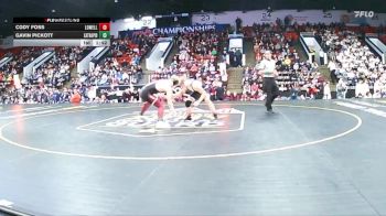 150 lbs Finals (8 Team) - Cody Foss, Lowell vs Gavin Pickott, Eaton Rapids