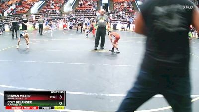 56 lbs Cons. Round 2 - Colt Belanger, Plainwell WC vs Rowan Miller, Battle Creek Elite