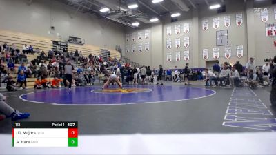 113 lbs Quarterfinal - Donte Majors, Overton vs Aidan Hare, Father Ryan