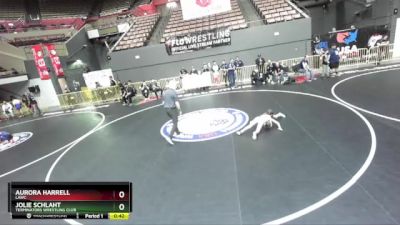 49 lbs Round 1 - Jolie Schlaht, Terminators Wrestling Club vs Aurora Harrell, LAWC