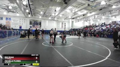 190 lbs Champ. Round 2 - Michelle Flores, Palmdale vs Iris Rivas, La Cañada