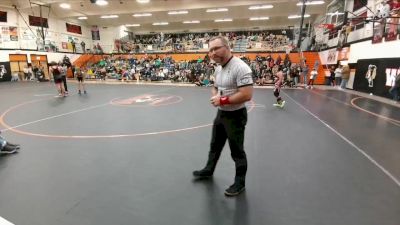 125-130 lbs Round 2 - Johnny Rosenberger, Riverton Middle School vs Easton Sturman, Lander Middle School