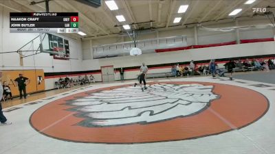 124-127 lbs Round 2 - Haakon Craft, Greybull MS vs John Butler, Lander Middle School