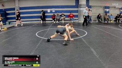 72 lbs Round 2 (8 Team) - SJ Gilliam, NOVA WC vs William Diksa, MD Maniacs