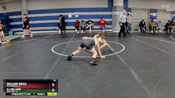 72 lbs Round 2 (8 Team) - SJ Gilliam, NOVA WC vs William Diksa, MD Maniacs