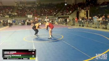 D 1 182 lbs Quarterfinal - Aidan Wieber, Brother Martin vs Thomas Domangue, Catholic, BR