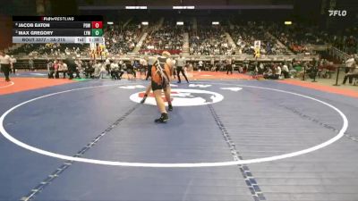 3A-215 lbs 1st Place Match - Jacob Eaton, Powell vs Max Gregory, Lyman