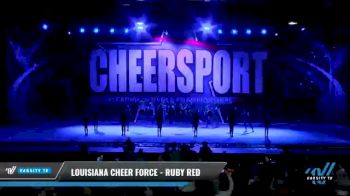 Louisiana Cheer Force - Ruby Red [2021 L2 Youth - Medium Day 1] 2021 CHEERSPORT National Cheerleading Championship