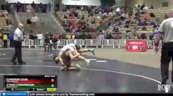 AA 152 lbs Quarterfinal - Cameron Cook, Collierville vs Ethan Cunningham, Northwest