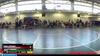 63 lbs Cons. Round 2 - Wyatt Hawkins, Indiana vs Enzo Stewart, Perry Meridian Wrestling Club