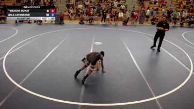 81-87 lbs Quarters - Reagan Dukat, NE vs Leila LeVesseur, MN