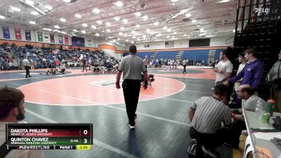 125 lbs Cons. Round 2 - Dakota Phillips, Mount St. Joseph University vs Quinton Chavez, Nebraska Wesleyan University