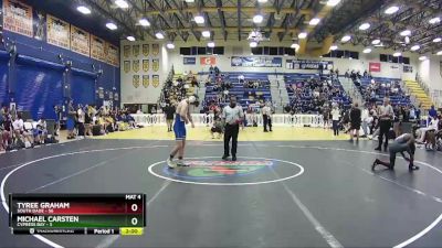 132 lbs Quarterfinals (8 Team) - Michael Carsten, Cypress Bay vs Tyree Graham, South Dade