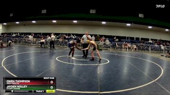 120 lbs Round 3 - Jayden Nolley, Stuart Cramer vs Owen Thompson, West Forsyth