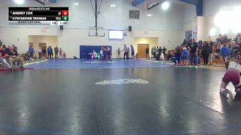 Girls 107 lbs Quarterfinal - Cyntarione Thomas, Picayune High School vs Aubrey Cox, Long Beach