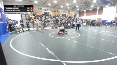 120 lbs Cons. Round 8 - Andrew Gomez, Porterville vs Carlos Melgoza, Kingsburg