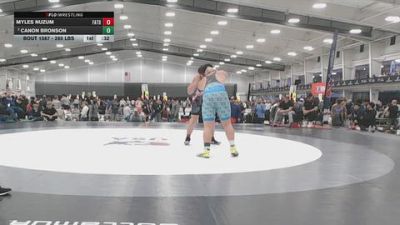 285 lbs Cons. Quarters - Myles Nuzum, Father Tolton vs Canon Bronson