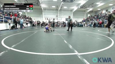 61-64 lbs Rr Rnd 1 - Loxus Farley, Chickasha Youth Wrestling vs Nixon Goodspeed, Rough Riders