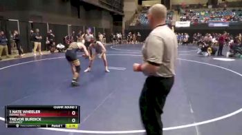 157 lbs Champ. Round 2 - 1 Nate Wheeler, Indiana Tech vs Trevor Burdick, Reinhardt