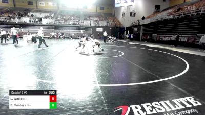 125 lbs Consi Of 8 #2 - Logan Wadle, Lehigh vs Ejiro Montoya, F&M