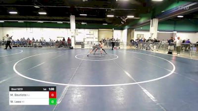 120 lbs Consi Of 32 #2 - Mikey Bautista, NJ vs Wyatt Lees, MI