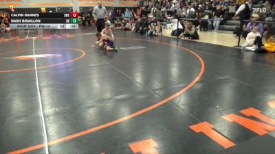 PW-14 lbs Cons. Round 1 - Nash Bisaillon, Hammerin Hawks vs Calvin Barnes, Sabertooth Wrestling Club