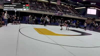 58 lbs Consi-qtrs - Kamden Maloney, Blossberg vs Gideon Drane, Chesapeake