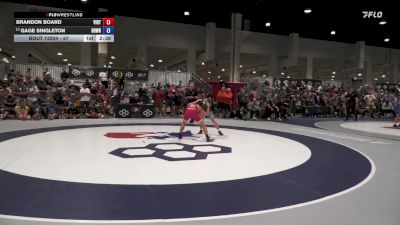 57 lbs Cons. Round 3 - Brandon Board, Viking RTC vs Gage Singleton, Beaver Dam Wrestling Regional Training Center