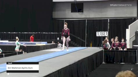 Em Workman Agility Gym - Vault - 2022 Elevate the Stage Huntsville presented by SportsMED & Crestwood