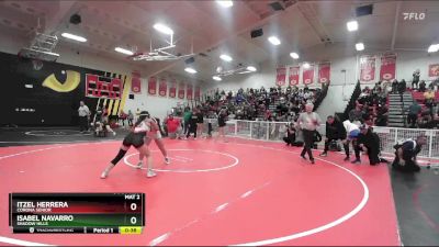 115 lbs Cons. Semi - Itzel Herrera, Corona Senior vs Isabel Navarro, Shadow Hills