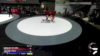 120 lbs Round 3 (16 Team) - Katalina De Haro, IEWA-FR vs Kristine Comia, LAWA-FR