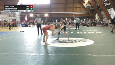 140 lbs 5th Place - Timmy Boda, Brevard Fca vs Gregory Green, Jmen/ Shen