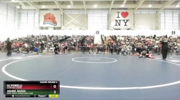 120 lbs Champ. Round 2 - Asher Anaya, Deep Roots Wrestling Club vs Aj Porelli, Club Not Listed